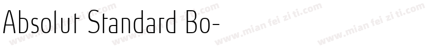 Absolut Standard Bo字体转换